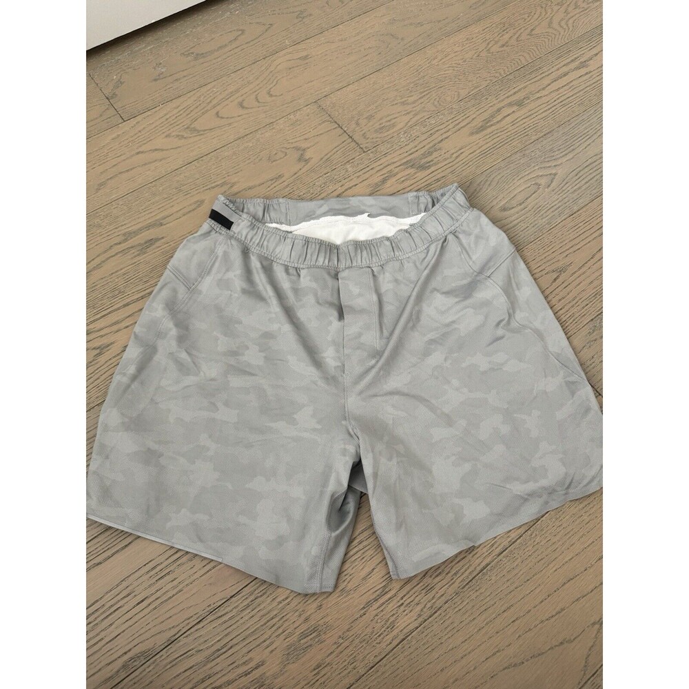 Lululemon Surge Short Men’s Sz M Gray Lined Athletic Running 5’ Inseam